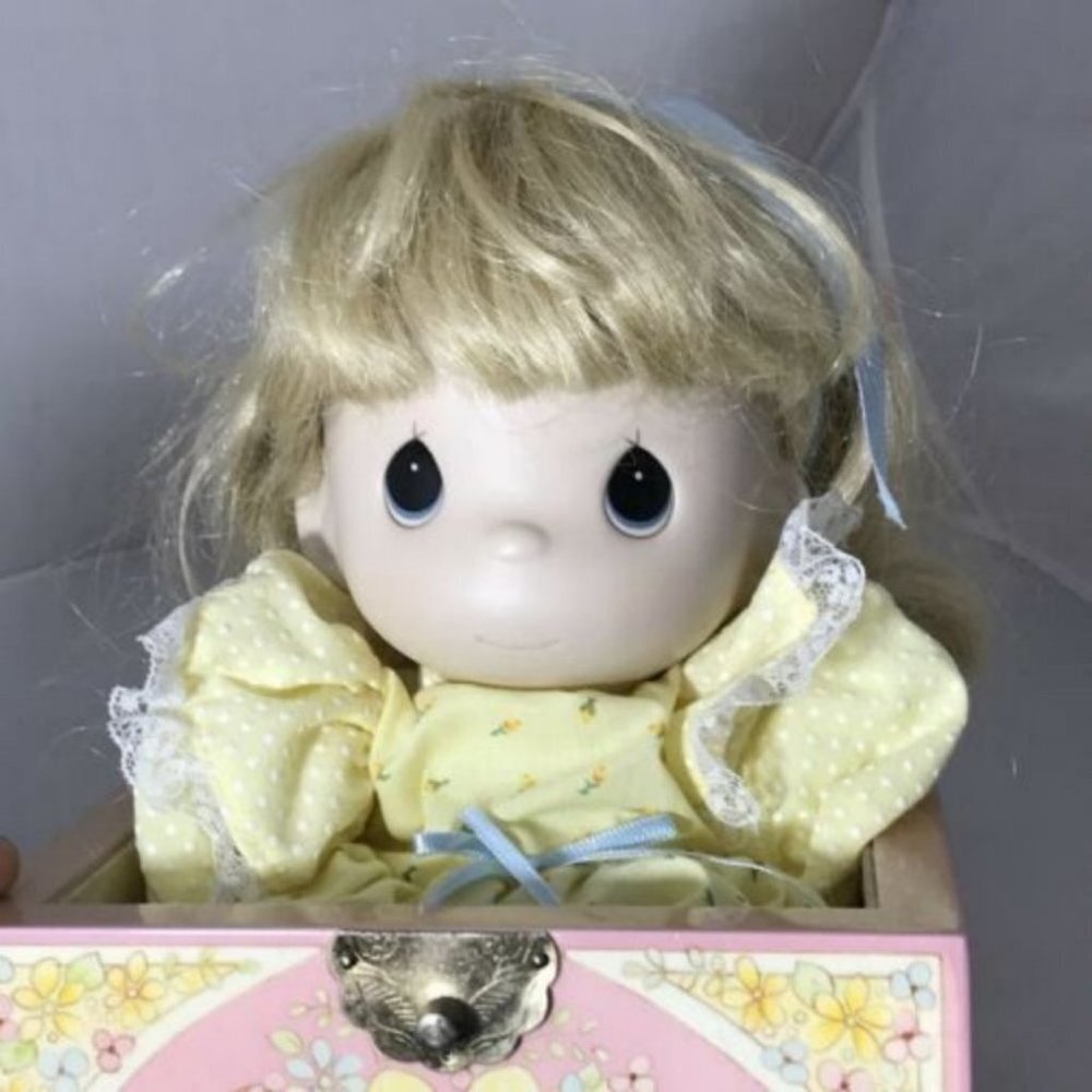 ENESCO Precious Moments Music Box Jack-in-the-box retired doll collectors